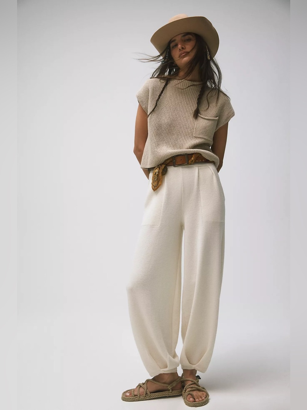 Free People Freya Sweater Knit Pant Size L